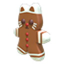 Gingerbread Kitty Throw Toy